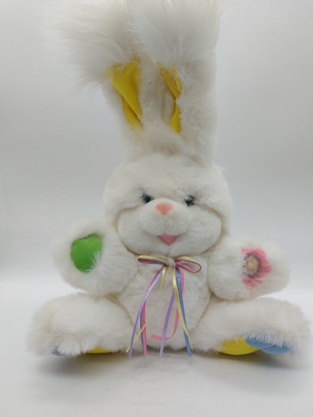 Dandee Giggle Bunny Rabbit Plush Stuffed Sound Lights Tested Works Vintage READ